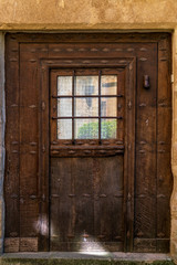 Background of old wooden door.