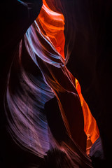 Antelope Canyon in the Navajo Reservation near Page, Arizona USA