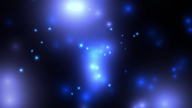 Artistic cell division and aggregation animation background.