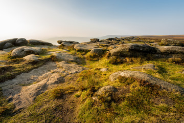 Stanage Edge in Peak District, England, UK.