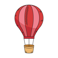 Naklejka premium hot air balloon icon