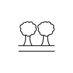 Nature, tree icon. Element of Health life icon. Thin line icon