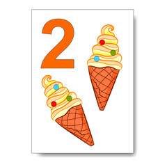 Mathematics cards for children play