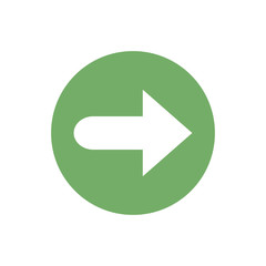 icon of arrow in color circle