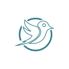 Abstract Bird Logo design vector template