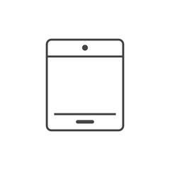 tablet computer technology icon line design