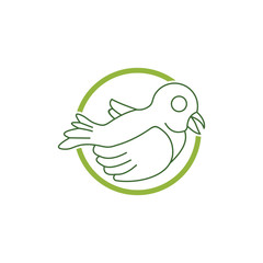 Abstract Bird Logo design vector template