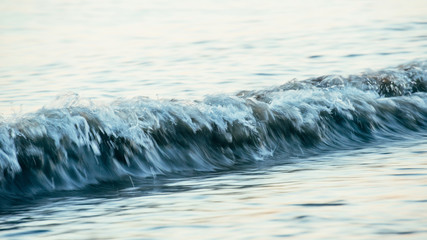 Close up wave on the beach