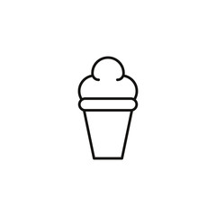 ice cream sweet and candies icon line