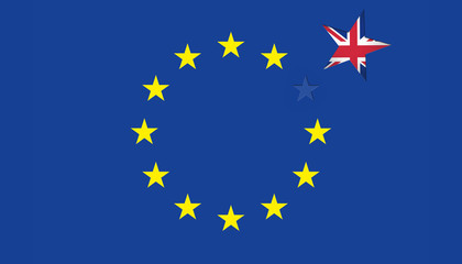 Brexit Konzept - Großbritannien  verlässt die Europäische Union