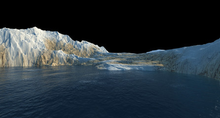 Extremely detailed and realistic high resolution 3d illustration of  water on an earth like planet.