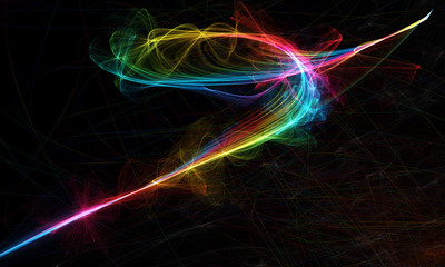 Obraz premium Flaming swirl, Digital pen drawing perfect as a art piece or a background