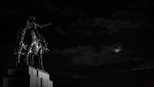 Equestrian statue of Jan Zizka on Vitkov Hill