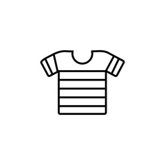 striped t shirt summer icon line