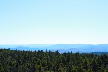 The hike to the top of the Hunter Mountain(New York, USA) was very difficult, but it was worth the view. I had to climb the fire tower on top of the mountain to get this view.