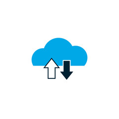 Isolated cloud computing vector design