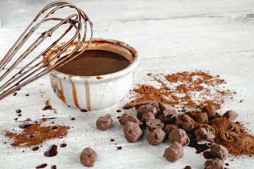 Cooking fresh chocolate