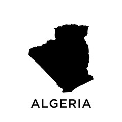 Algeria map vector design template