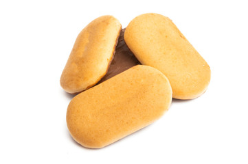 cookies with chocolate isolated