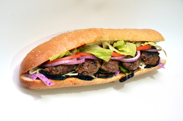 baguette - sandwich - chicken - meat