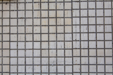 White tile wall texture
