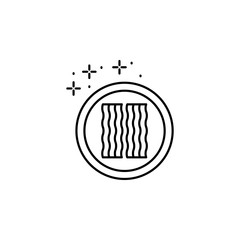 Meat, steak icon. Element of Food and Drink icon. Thin line icon