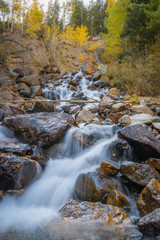 Autumn Mountain Waterfall 