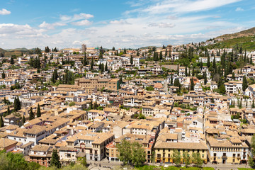 Fototapeta na wymiar Ciudad de Granada en Andalucia España