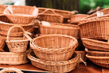 baskets for sale in the market
