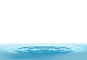 Water splash and wave realistic on light background