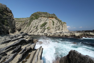 三浦・岩礁のみちの風景