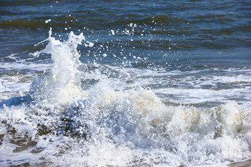 The waves of the sea