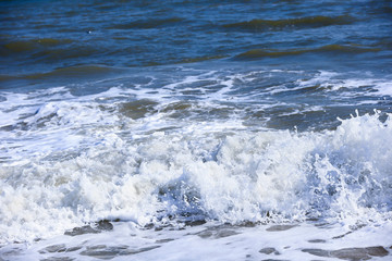 The waves of the sea