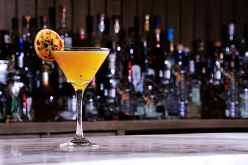 Orange slice cocktail
