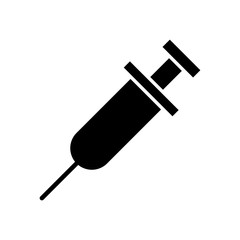 Syringe icon vector design template. Isolated on white background