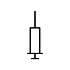 Syringe icon vector design template. Isolated on white background