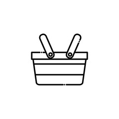 Isolated shopping basket icon design