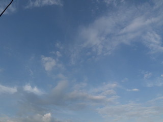 blue sky with clouds