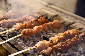 meat on grill