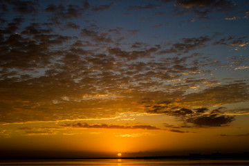 Sunrise over lake Monroe Florida