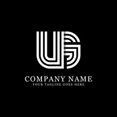 US initial logo designs, creative monogram logo template