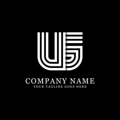 UG initial logo designs, creative monogram logo template