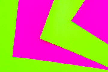 Trendy bold color duotone neon background in pink and green with place for text