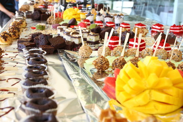 buffet with sweets