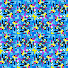 small pixels colored geometric background seamless pattern illustration
