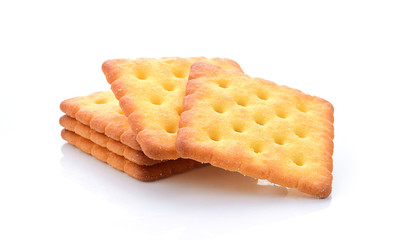 Cracker isolated on white background