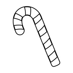 striped candy cane decoration merry christmas line style