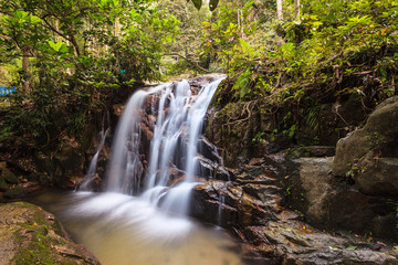 Naklejka premium waterfalls found in tropical rainforest in Malaysia