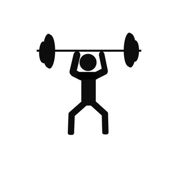 Best Free Stickman doing weight lifting Illustration download in PNG &  Vector format