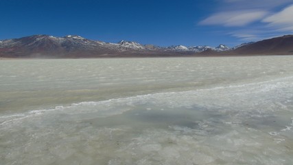 Laguna Blanca on the Potosi plateau in Bolivia, near the Uyuni salt flats